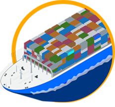 船舶货物运输绘图